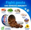 Flea and Tick Prevention for Dogs Chewables Made in USA Natural Flea and Tick Supplement for Dogs 240 Immune Support Chews 2 Pack Vitamins B1 B6 B12
