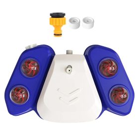 Blue-Yellow Color Options -- 1Pc Dog Water Fountain Multifunctional Automatic Pet Water Dispenser Outdoor Step-on Activated Sprinkler For Drinking Sh (Option: Blue)