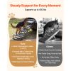 Dog Stairs for Car, 4 Steps Extra Wide Foldable Dog Ramp for Large Dogs with Non-Slip Surface, Portable Lightweight Pet Stairs Ladder for Car, SUV, T